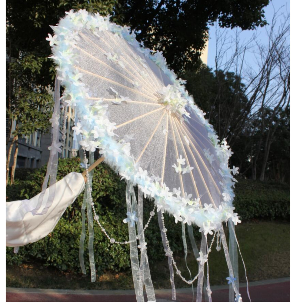 Smart Garden Umbrella - Hanfu Bloem Waterdicht Strand Kant Auto
