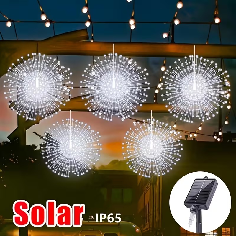 Smart Garden Umbrella - 4/5 stuks Solar Starburst LED-lichtslingers 240/450