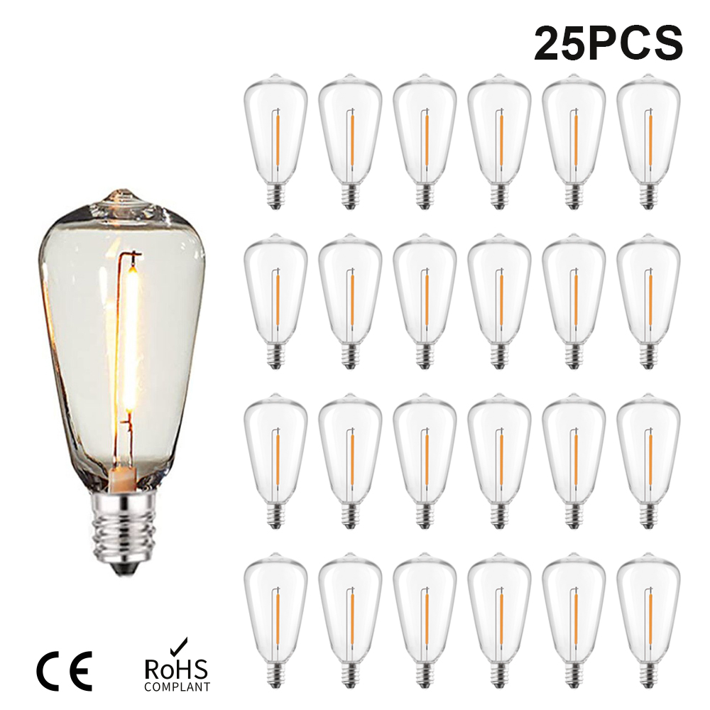 Smart Garden Umbrella - Led-vervangende lampen Onbreekbare lampen ST38 Kunststof
