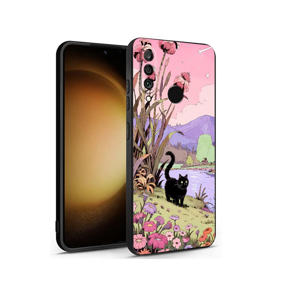 Smart Garden Logo - Tuin Zwarte Kat Bewegingshoesje voor Huawei