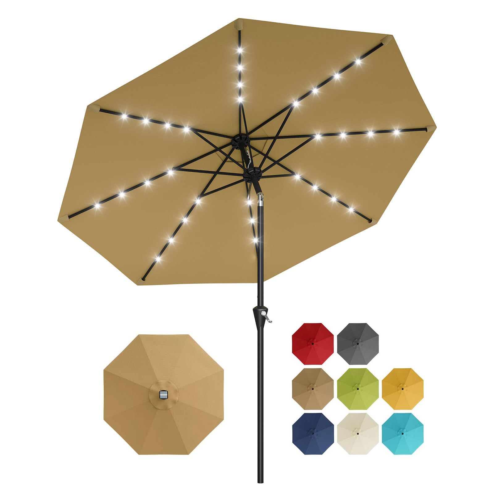 10FT zonne-aangedreven parasol - Smart Garden Umbrella recensie en prijs